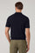 Blue Wool short-sleeve Polo