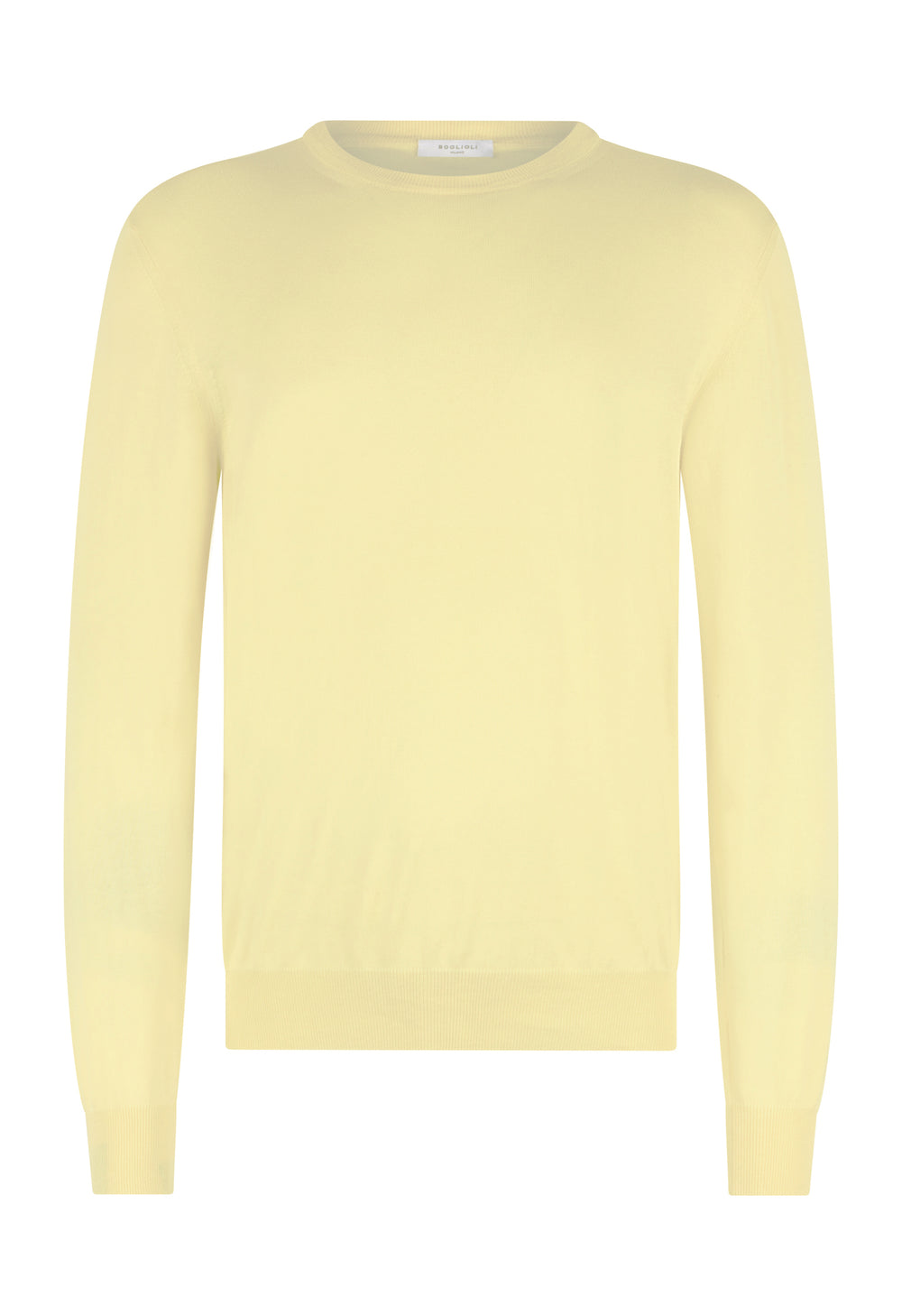 Yellow Garment Dyed Cotton Crewneck