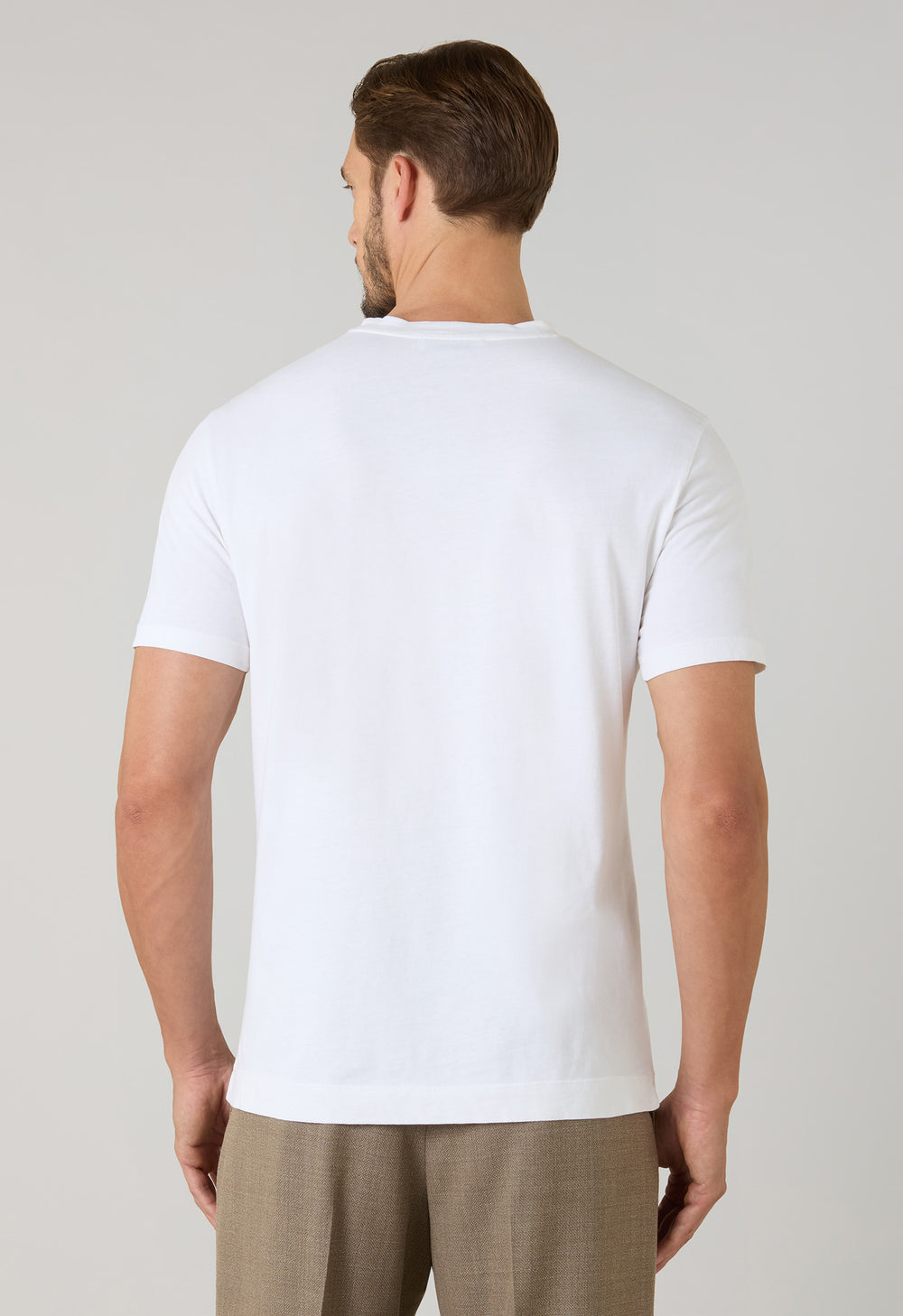 White Cotton Jersey T-Shirt