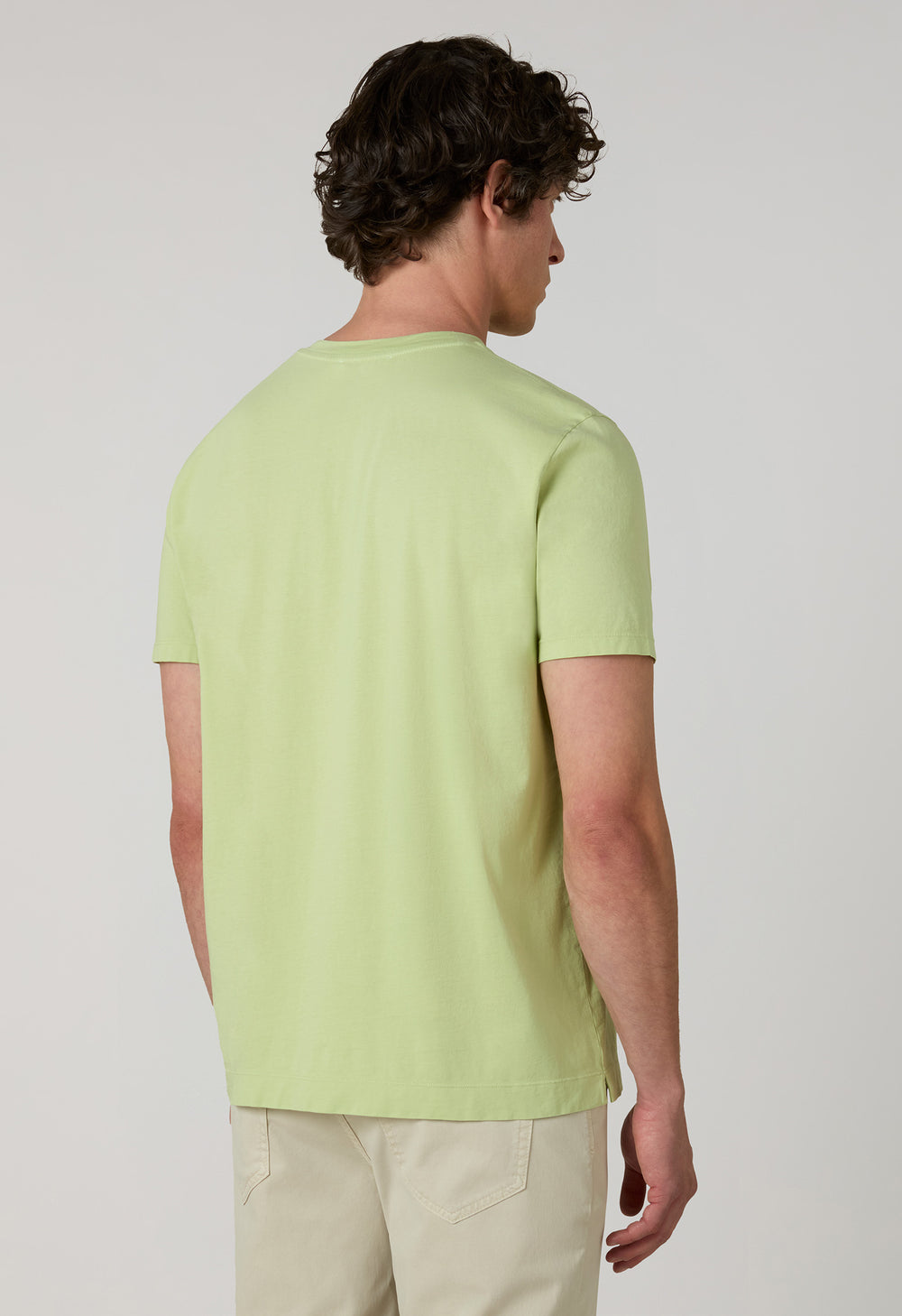 Lime Green Cotton Jersey T-Shirt