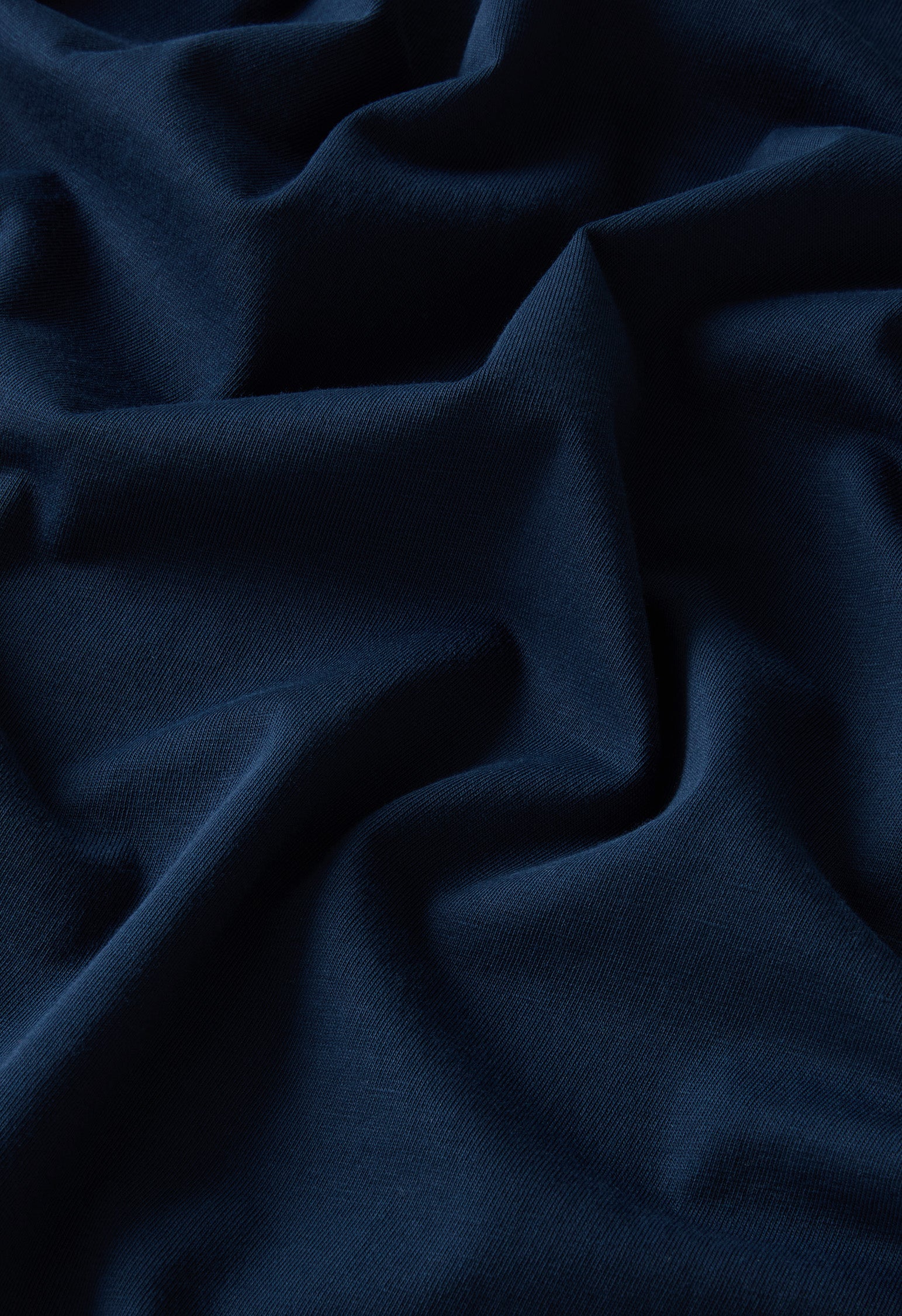 Blue Cotton Jersey T-Shirt