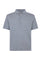 Blue Cotton striped short sleeve Polo