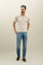 White Honeycomb Cotton short-sleeve Polo