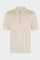 White Honeycomb Cotton short-sleeve Polo