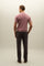Pink Honeycomb Cotton short-sleeve Polo