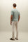 Green Flat Rib Linen T-Shirt
