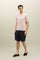 Pink Garment Dyed Cotton T-Shirt