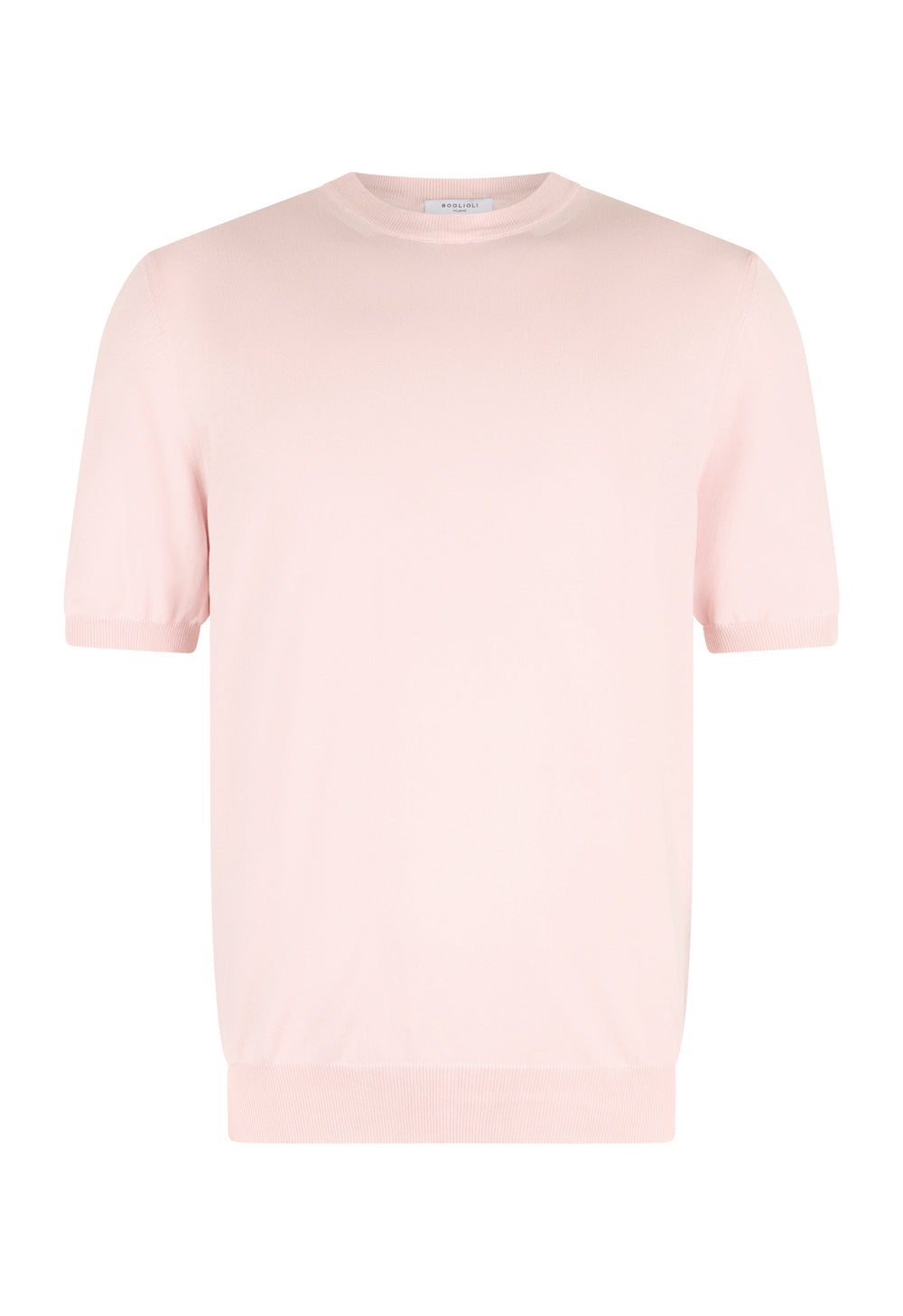 Pink Garment Dyed Cotton T-Shirt