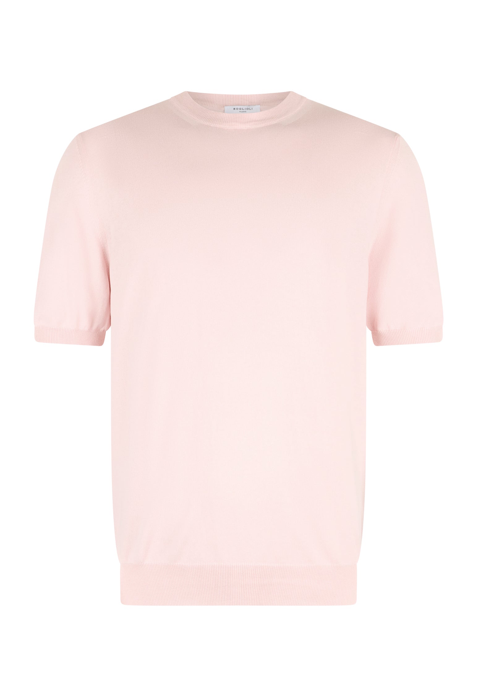Pink Garment Dyed Cotton T-Shirt