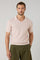 Pastel Pink Garment Dyed Cotton Piqué Short-Sleeve Polo