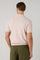 Pastel Pink Garment Dyed Cotton Piqué Short-Sleeve Polo