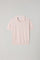 Pastel Pink Garment Dyed Cotton Piqué Short-Sleeve Polo