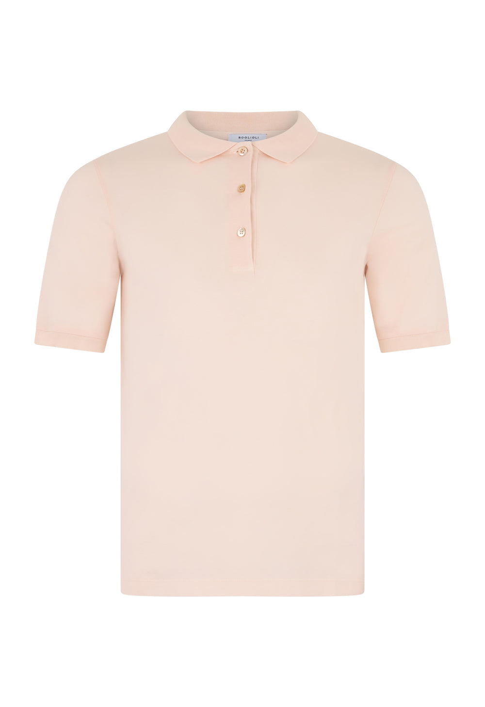 Pink Cotton Jersey short-sleeve Polo