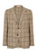 K-Jacket in lino a quadri beige