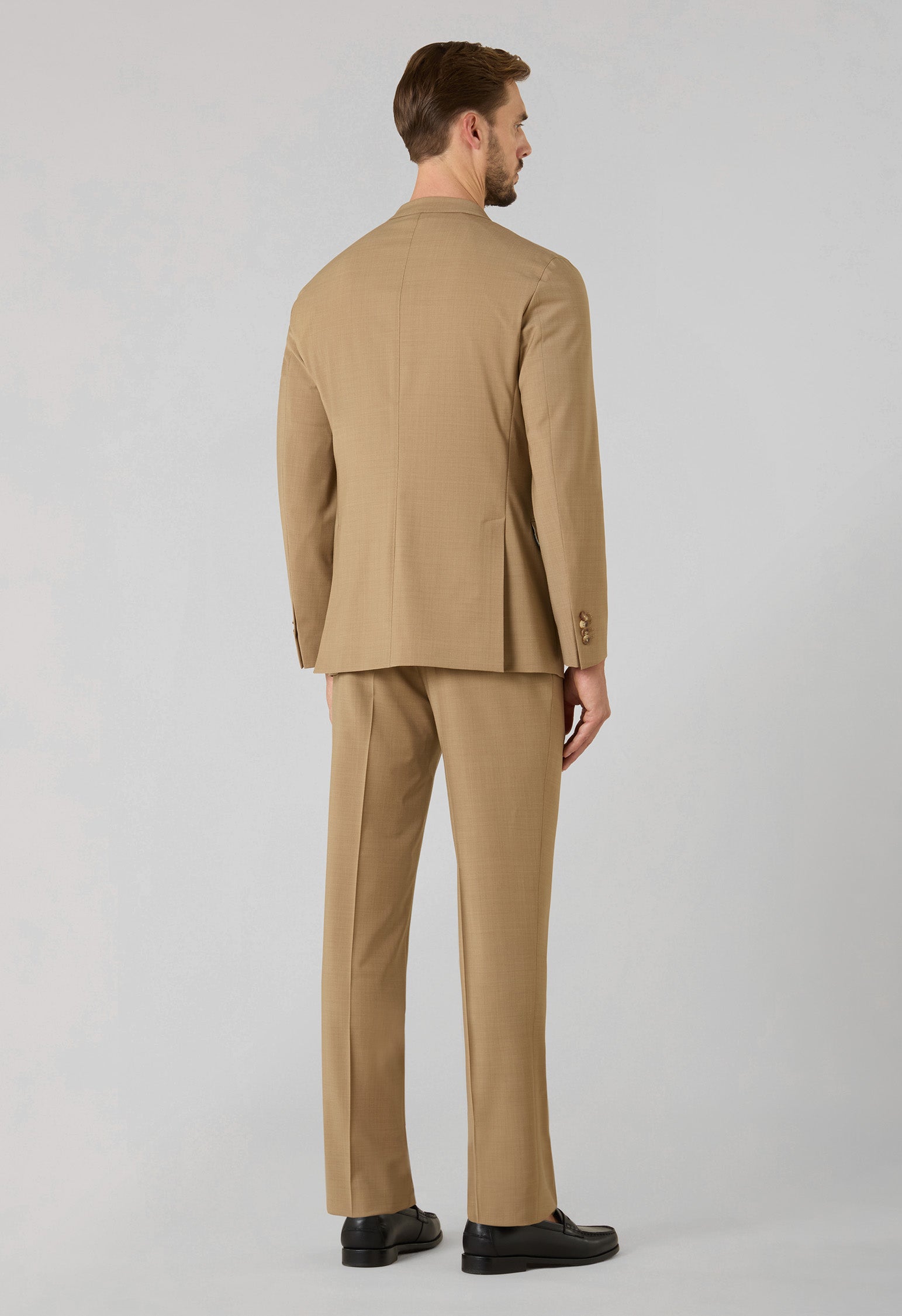 Camel Stretch Wool K-Suit