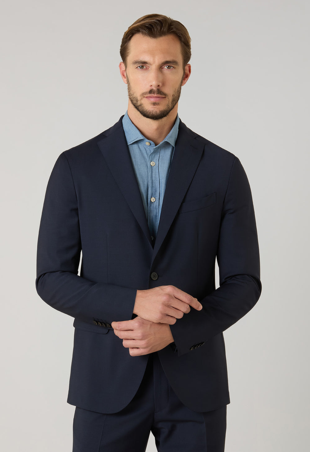 Blue Stretch Wool K-Suit