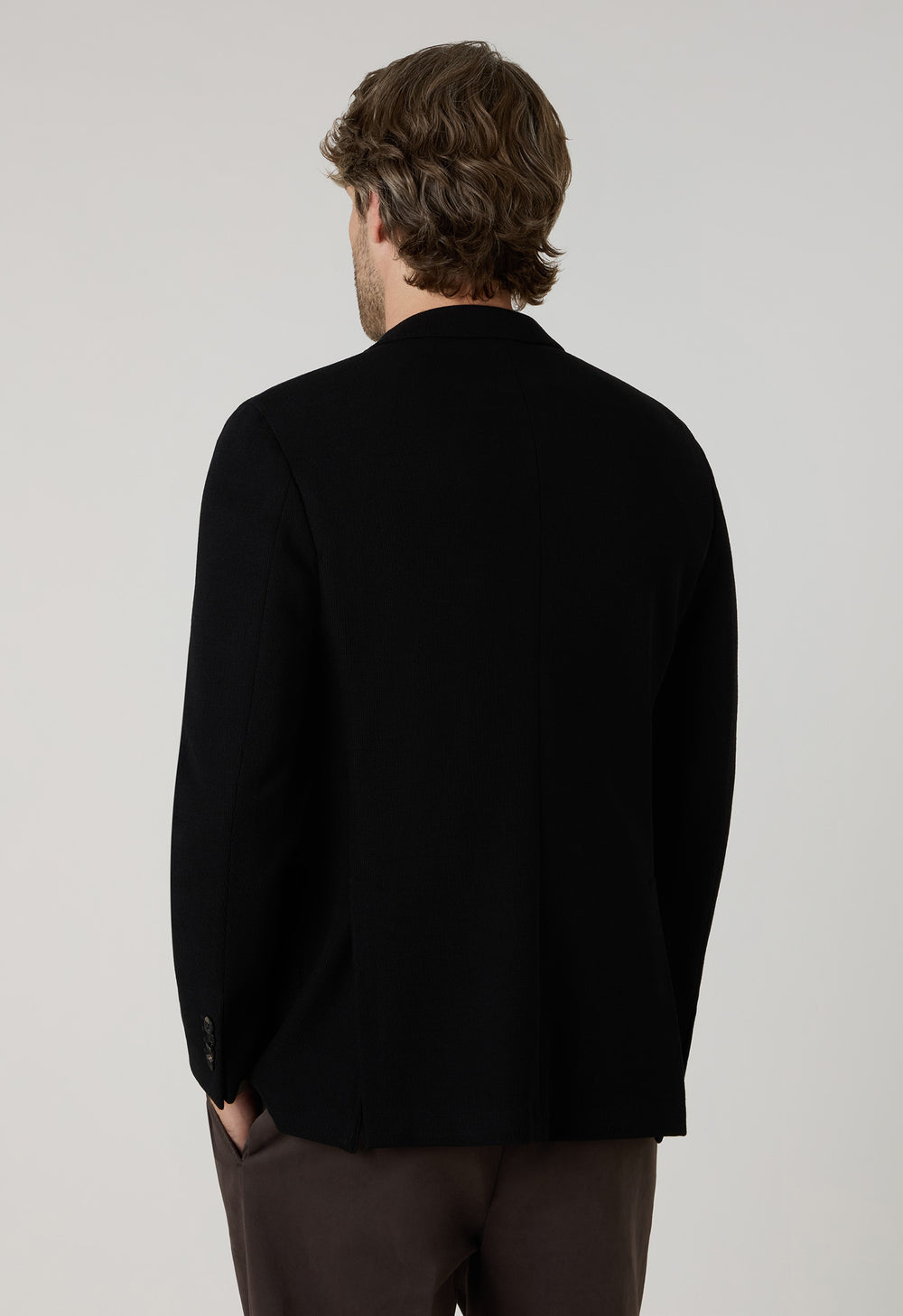 Black Knitted Jersey K-Jacket