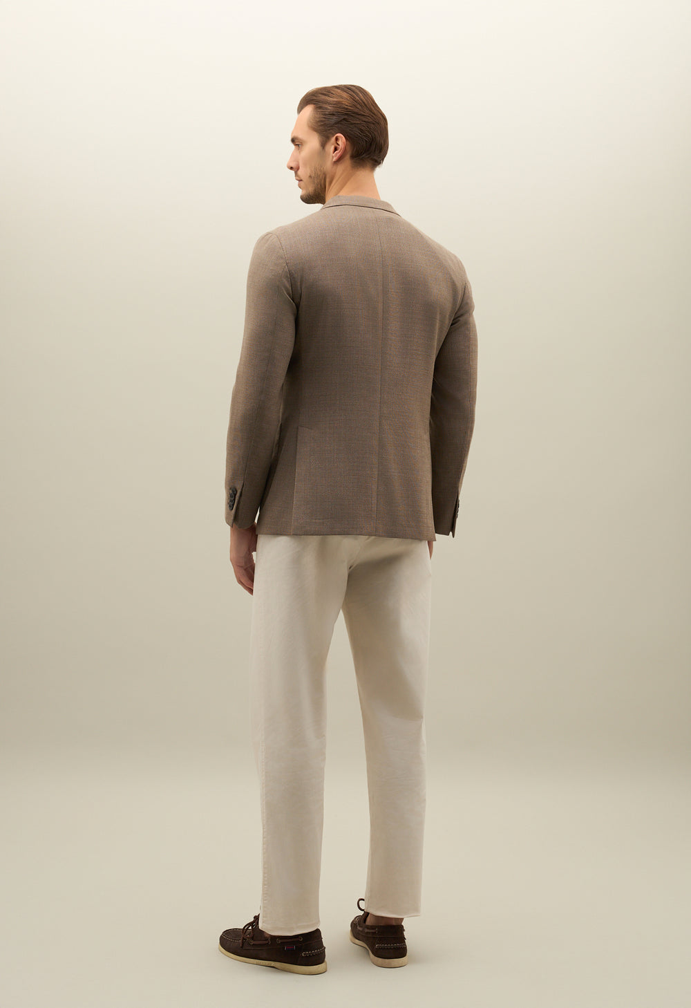 Light Brown Light Wool Honeycomb K-Jacket