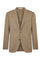 Beige Wool Silk chevron K-Jacket