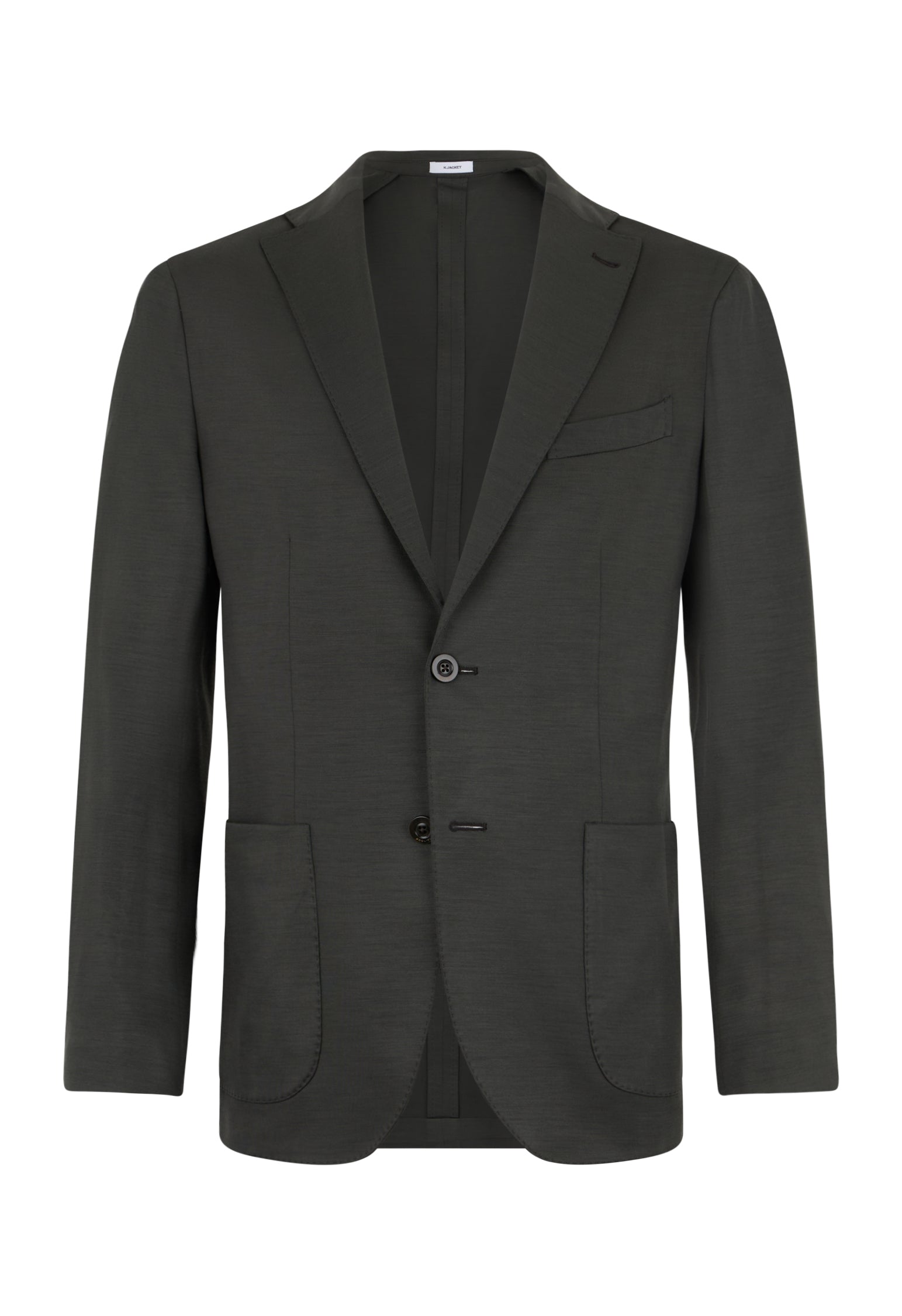 Dark Green Light Wool Jersey K-Jacket