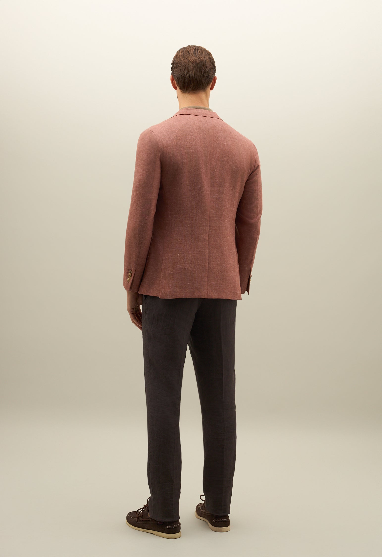 Rosa K-Jacket aus Wolle-Seide-Leinen-Oxford