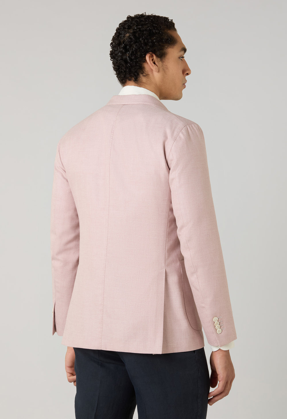 Rosa K-Jacket aus Baumwolle-Kaschmir
