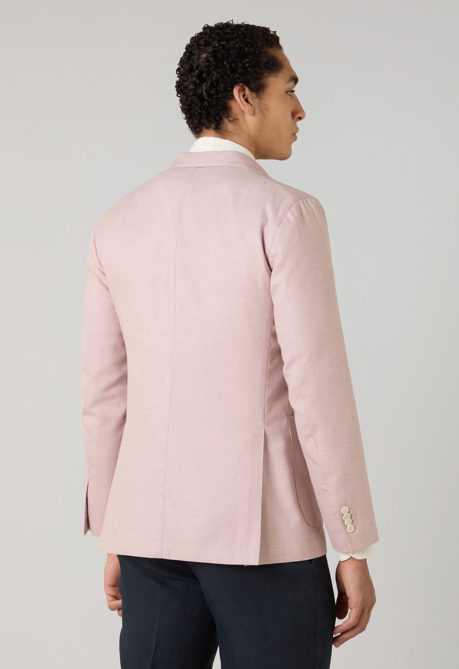 Rosa K-Jacket aus Baumwolle-Kaschmir