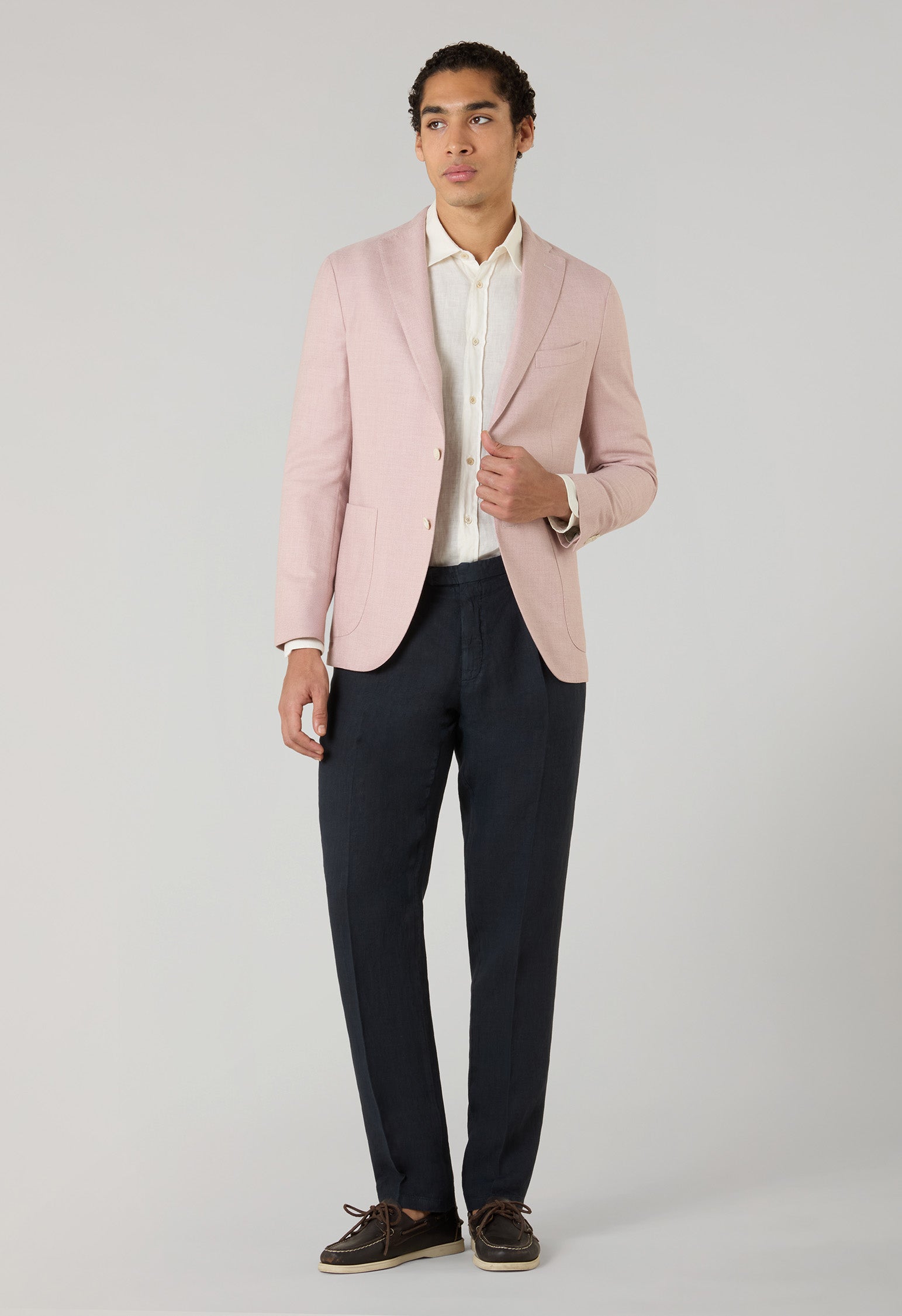 Rosa K-Jacket aus Baumwolle-Kaschmir
