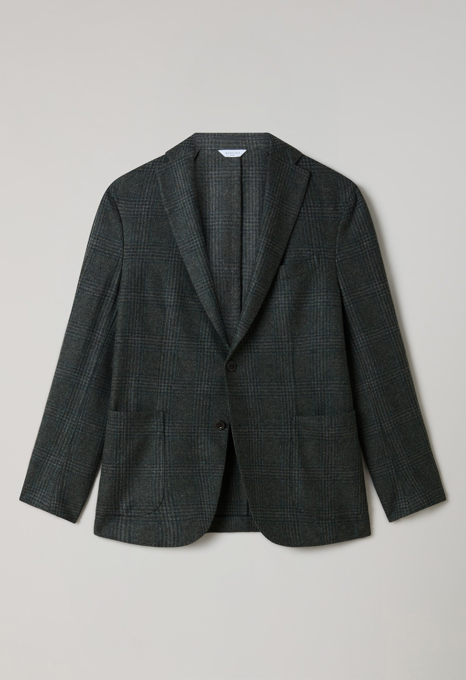 Green soft Flannel Prince of Wales K-Jacket