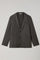 Taupe Garment Dyed Wool Herringbone K-Jacket