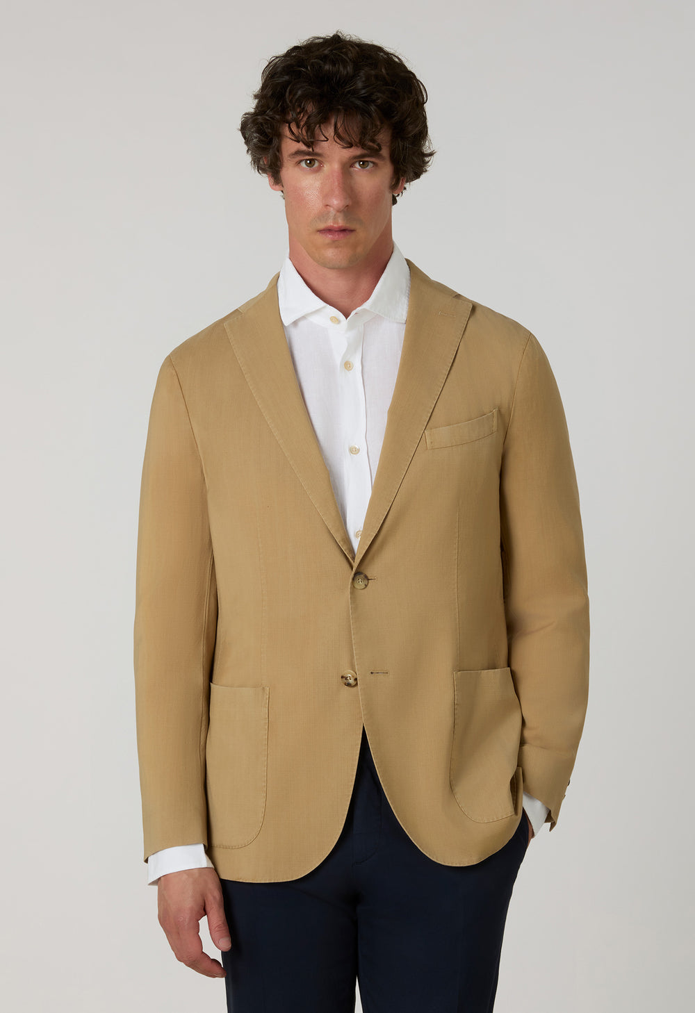 Beige High Performance Wool Cashmere K-Jacket
