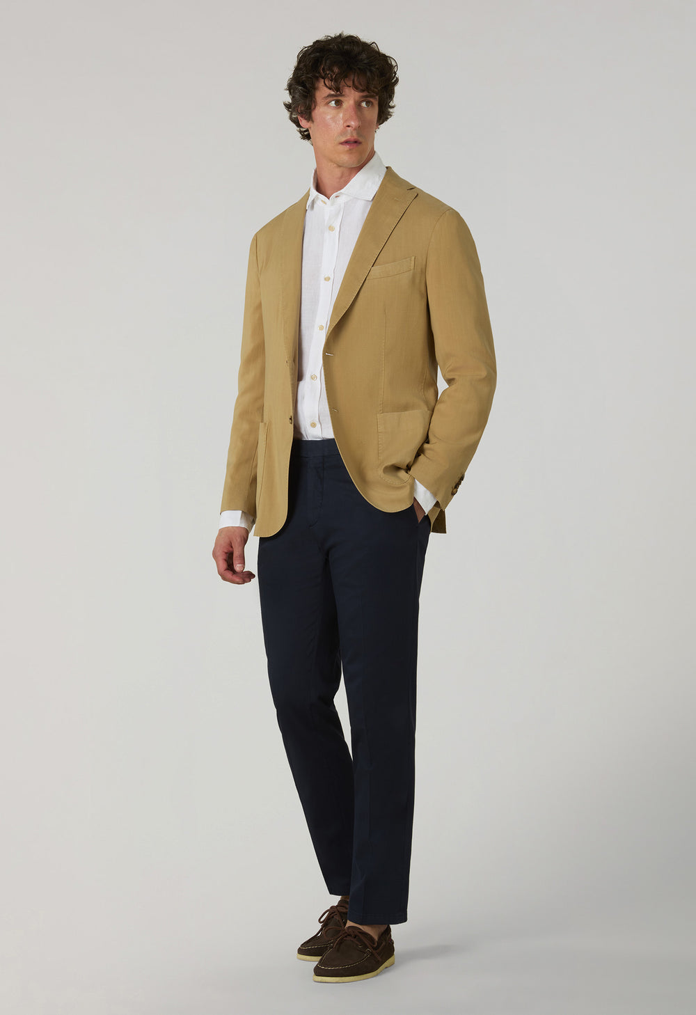 Beige High Performance Wool Cashmere K-Jacket