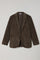 K-Jacket in velluto a costa larga tinto in capo khaki