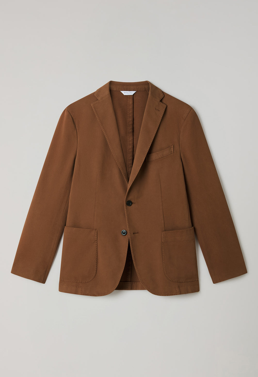 K-Jacket in cotone soft tinto in capo marrone