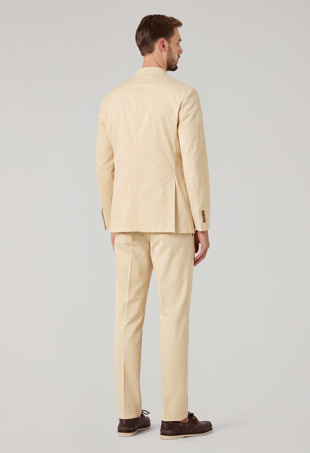 Cream Light Cotton Silk K-Suit