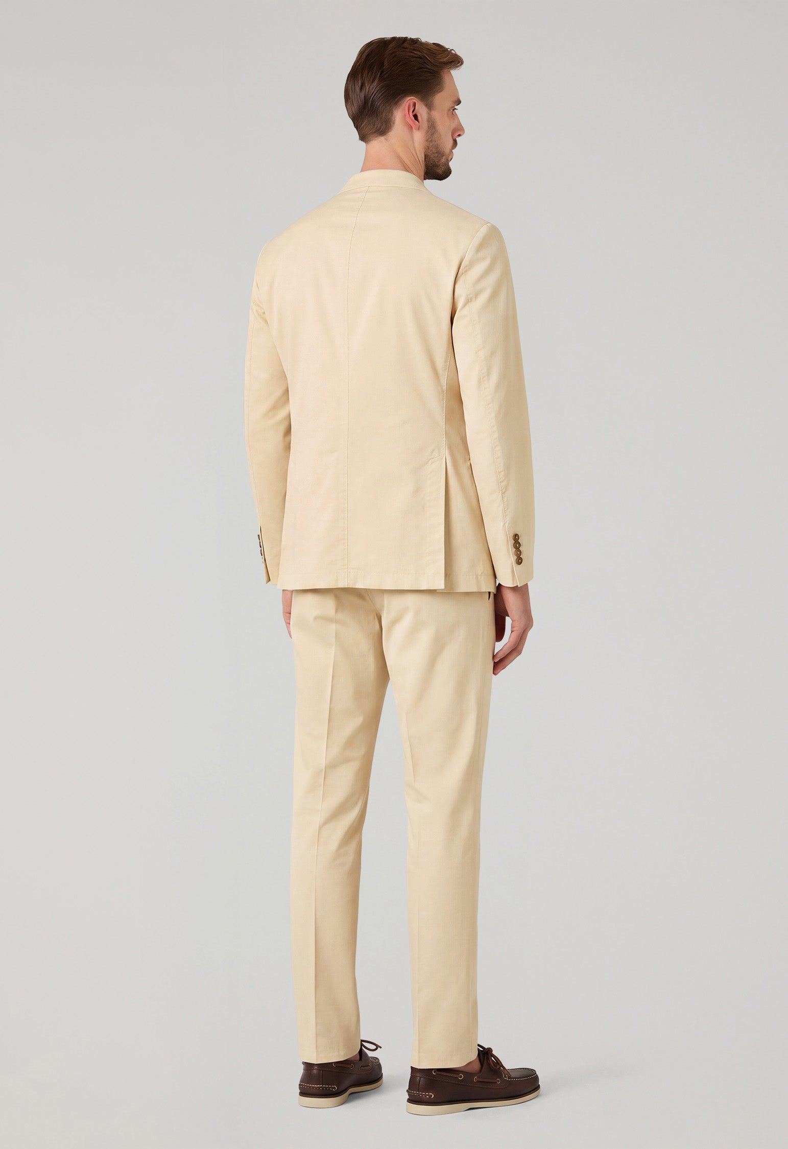 Cream Light Cotton Silk K-Suit