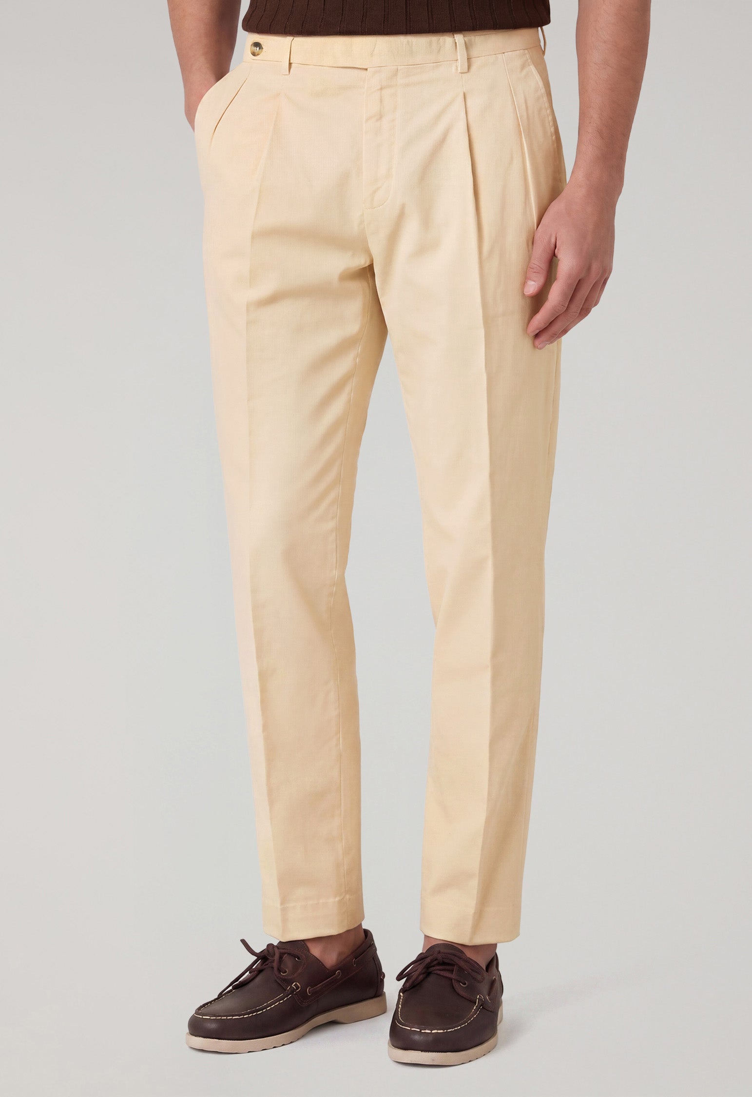 Cream Light Cotton Silk K-Suit