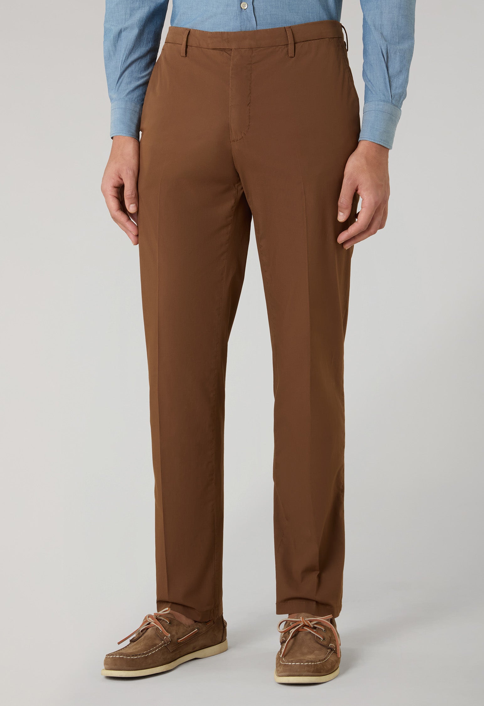 Abito K-Jacket in popeline tinto in capo marrone