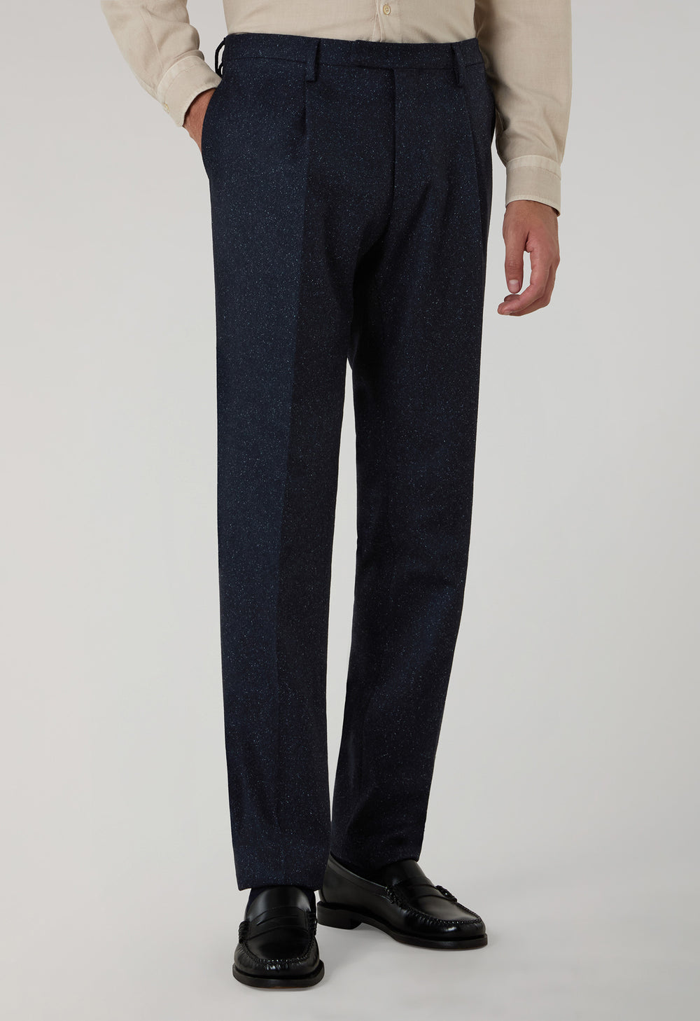 Blue blended Wool Silk K-Suit