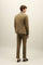 Brown Garment Dyed Cotton K-Suit