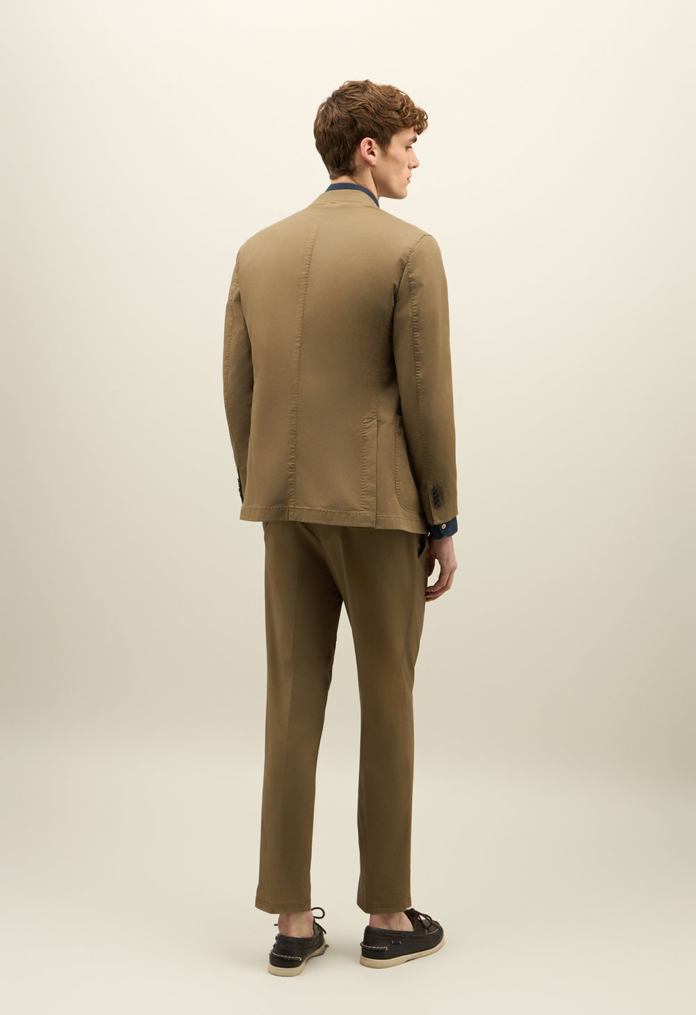 Brown Garment Dyed Cotton K-Suit