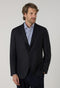 Dunkelgraue K-Jacket aus Hopsack-Wolle
