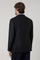 Dunkelgraue K-Jacket aus Hopsack-Wolle