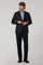Dunkelgraue K-Jacket aus Hopsack-Wolle