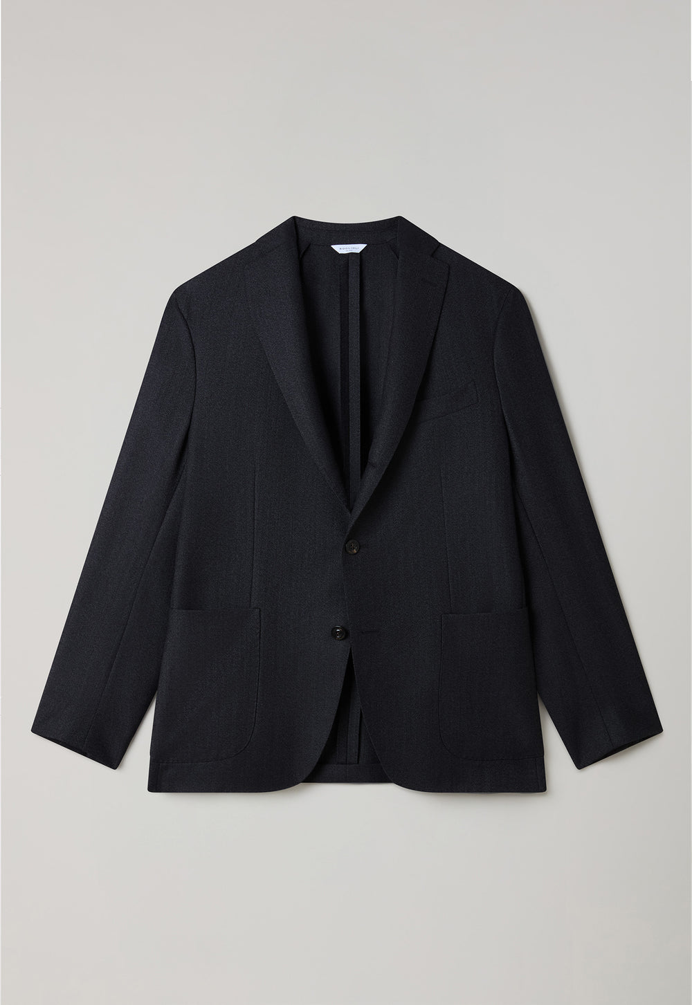 Dunkelgraue K-Jacket aus Hopsack-Wolle
