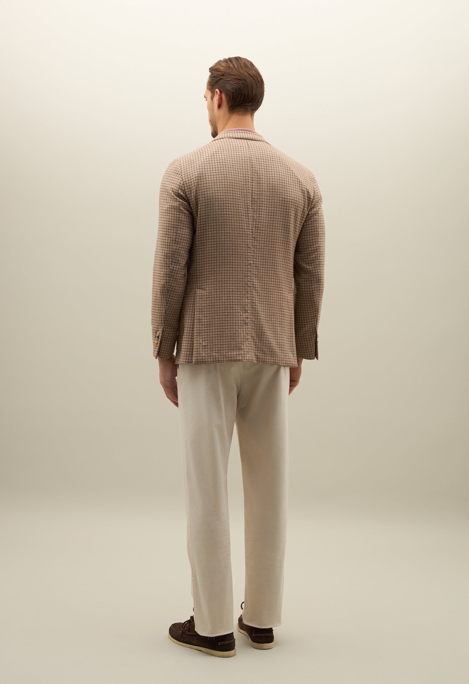 K-Jacket in lana e seta beige