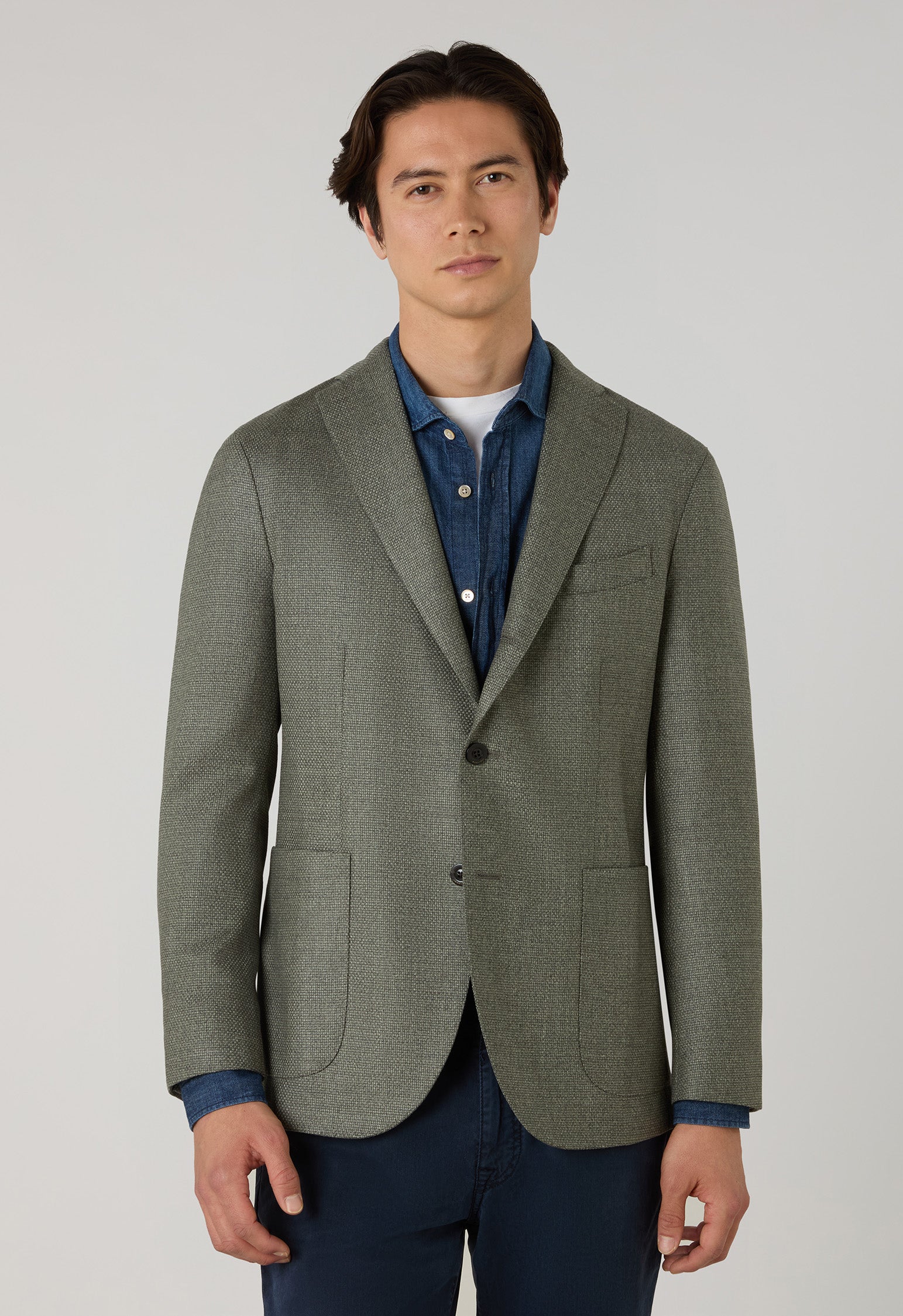 Green Wool Micro-Structure K-Jacket