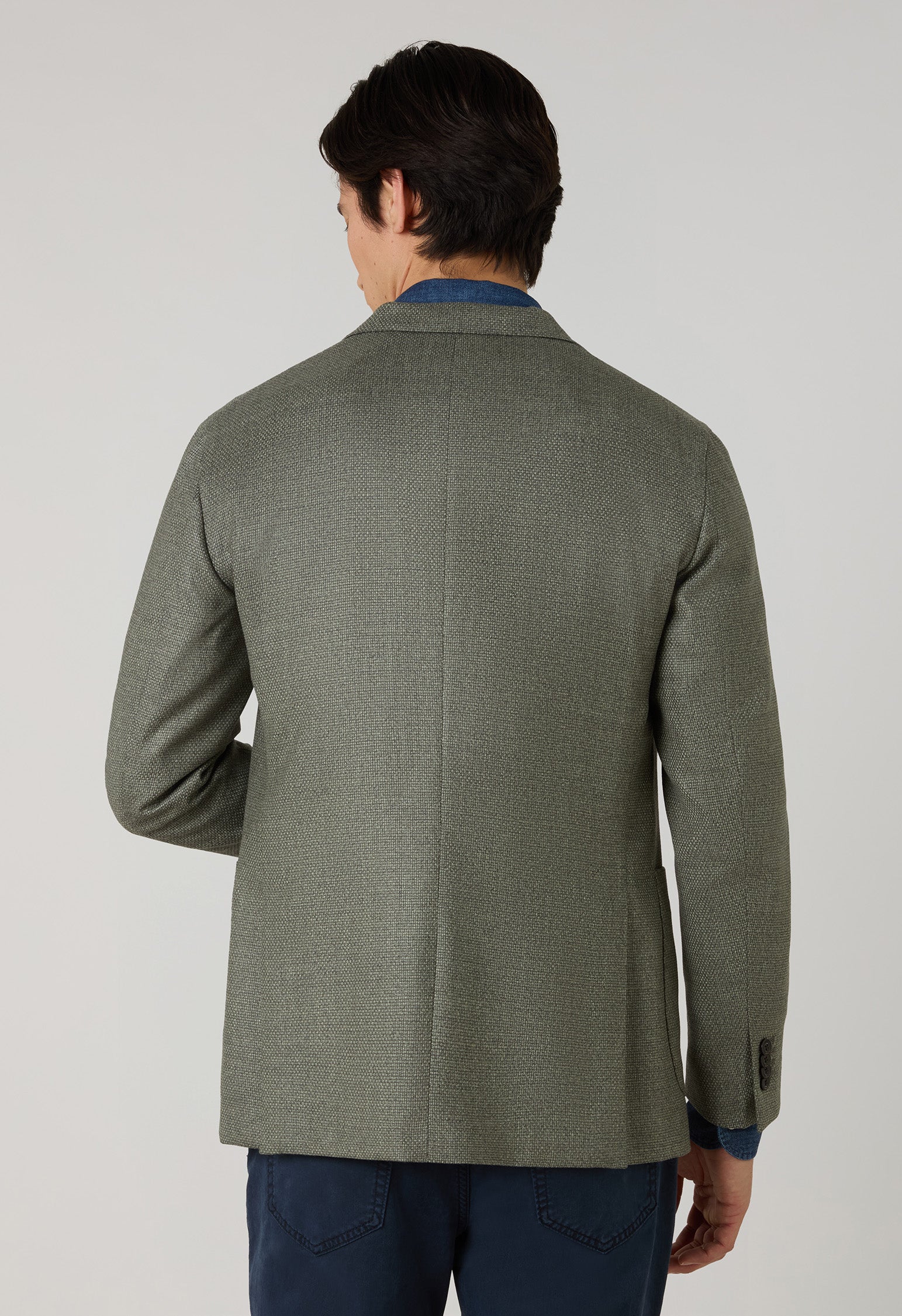 Green Wool Micro-Structure K-Jacket
