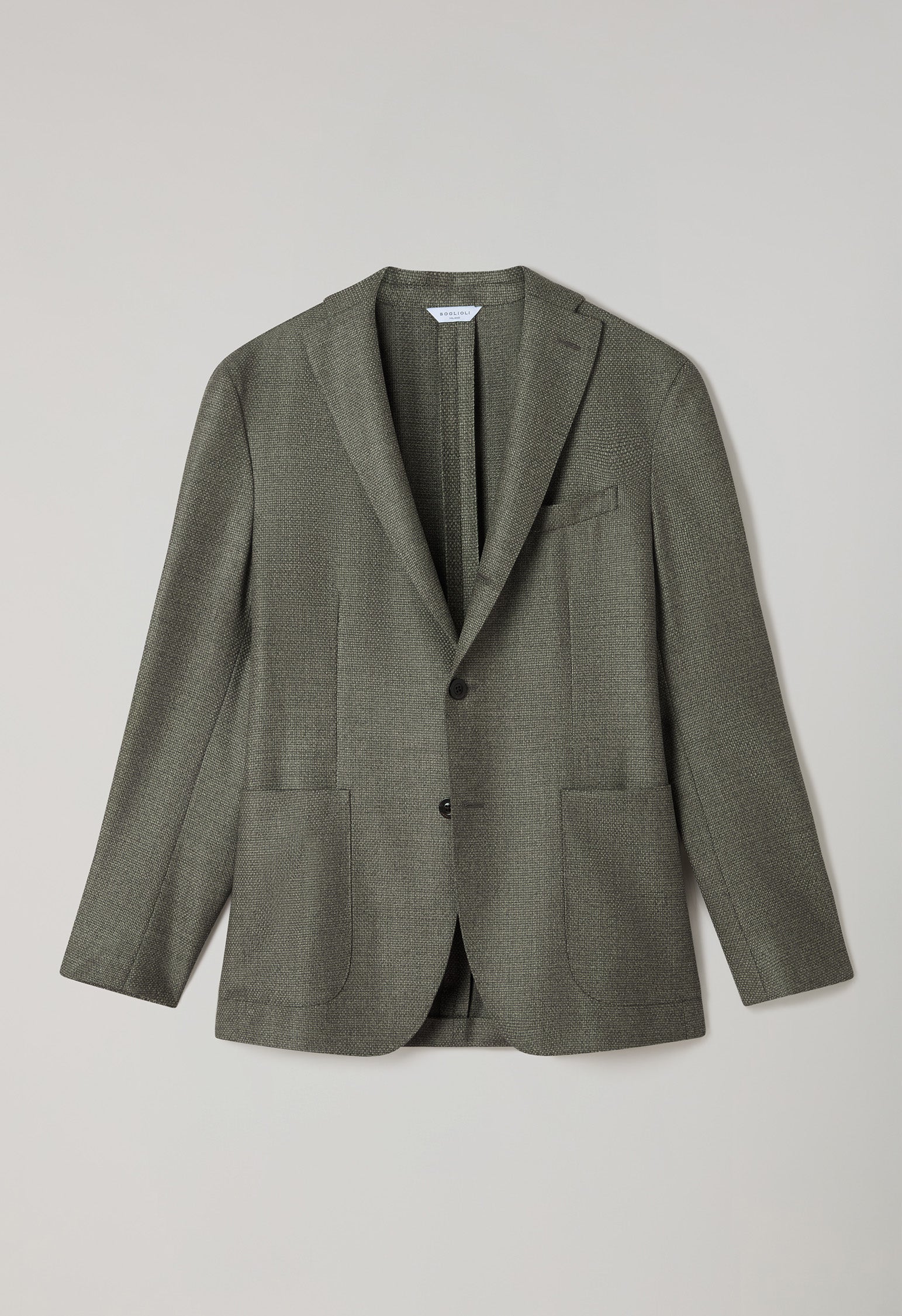 Green Wool Micro-Structure K-Jacket