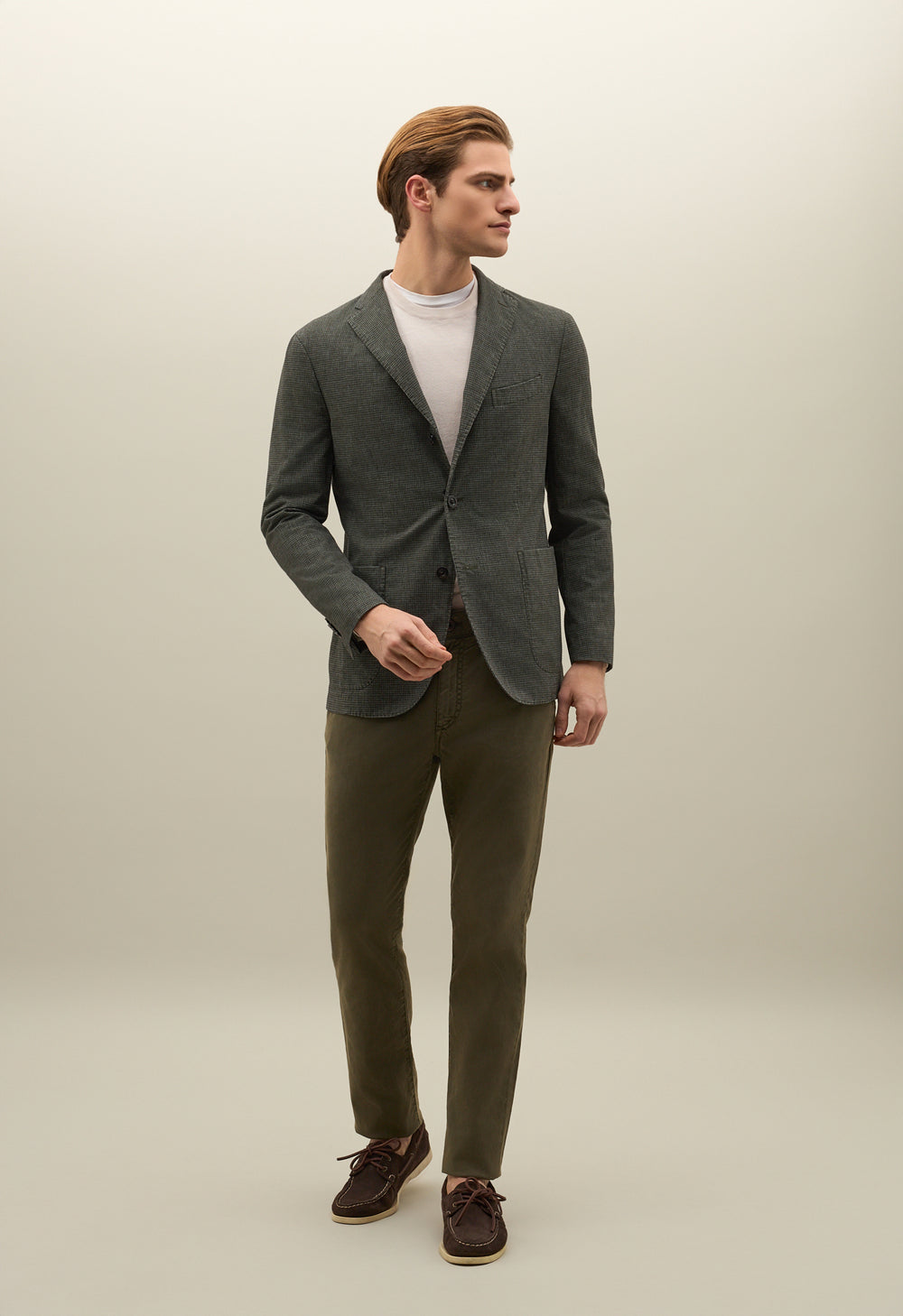 Green Garment Dyed Blended Cotton K-Jacket